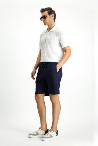  Koyu Lacivert Pamuklu Spor Sweat ?ort-Ki??l?