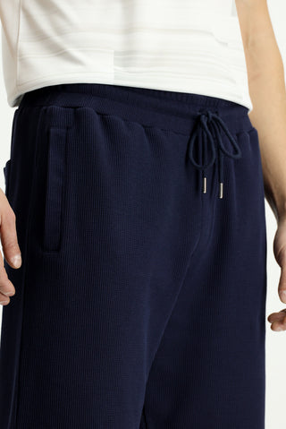  Koyu Lacivert Pamuklu Spor Sweat ?ort-Ki??l?