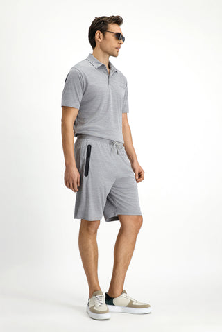  Aç?k Gri Örme Spor ?ort-Ki??l?