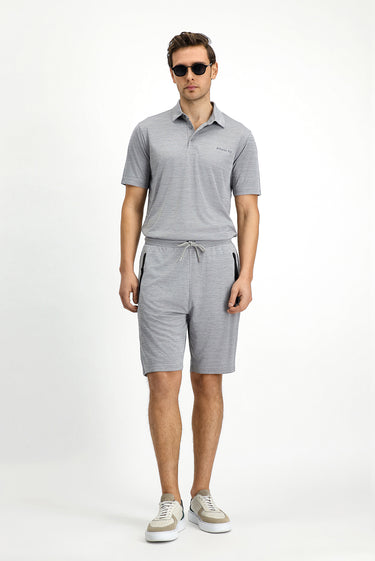  Açık Gri Örme Spor Şort