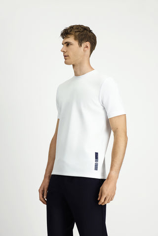  Kırık Beyaz Bisiklet Yaka Regular Fit Baskılı Tişört