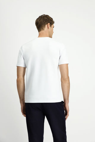  Kırık Beyaz Bisiklet Yaka Regular Fit Baskılı Tişört