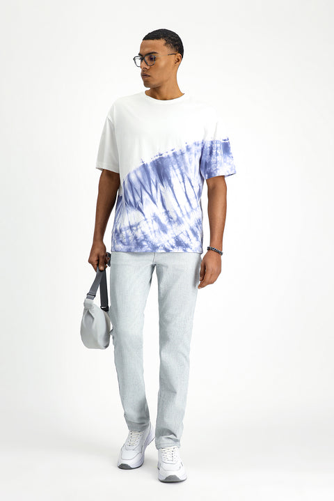 Off-White Crew Neck Oversize Cotton Printed T-Shirt