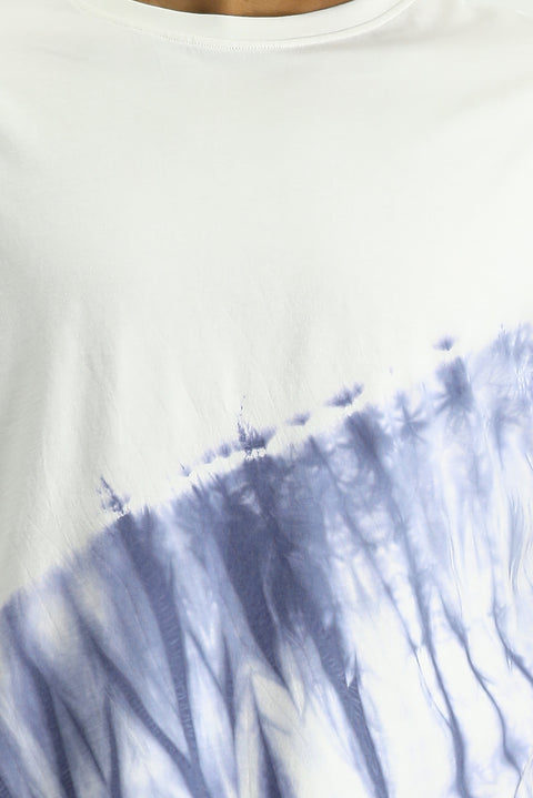 Off-White Crew Neck Oversize Cotton Printed T-Shirt