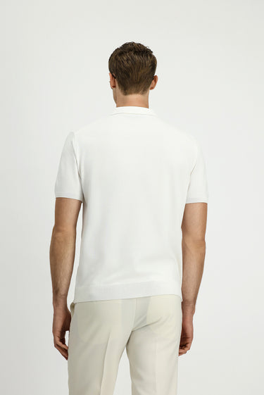 Ekru Regular Fit Polo Yaka Triko Tişört