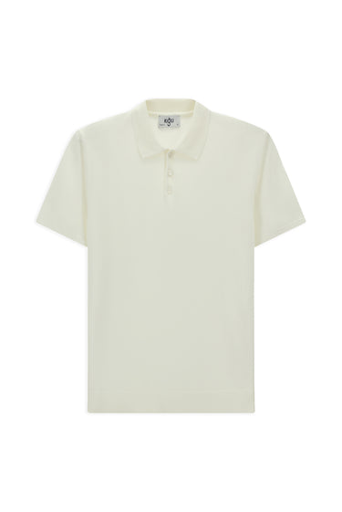 Ekru Regular Fit Polo Yaka Triko Tişört