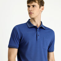 İndigo Regular Fit Pamuklu Desenli Cepli Polo Yaka Tişört