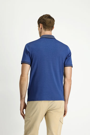 İndigo Regular Fit Pamuklu Desenli Cepli Polo Yaka Tişört