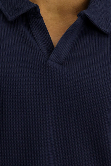 Koyu Lacivert Regular Fit Pamuklu Polo Yaka Tişört