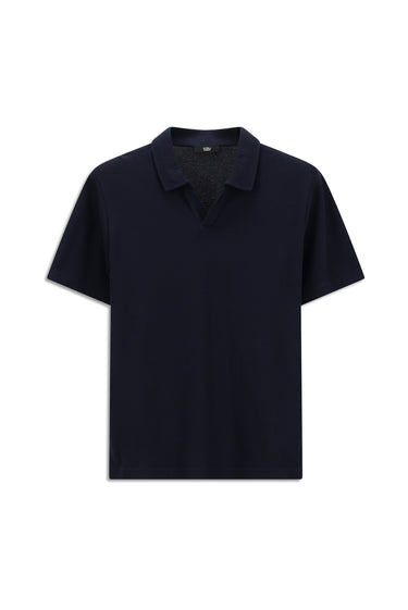 Koyu Lacivert Regular Fit Pamuklu Polo Yaka Tişört