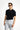  Siyah Slim Fit Dar Kesim Pamuk Polo Yaka Triko Tişört