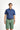  Açık Lacivert Slim Fit Dar Kesim Pamuklu Baskılı Polo Yaka Tişört