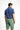 Açık Lacivert Slim Fit Dar Kesim Pamuklu Baskılı Polo Yaka Tişört