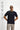 Koyu Lacivert Techno-Line Fermuarlı Likralı Slim Fit Dar Kesim Polo Yaka Tişört