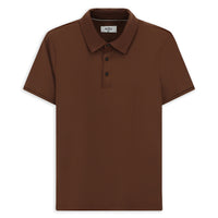 Taba Slim Fit Dar Kesim Likralı Polo Yaka Tişört
