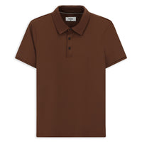 Taba Slim Fit Dar Kesim Likralı Polo Yaka Tişört