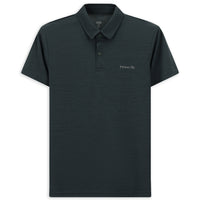 Dark Anthracite Slim Fit Printed Polo Shirt