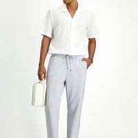 Açık Gri Likralı Sweatpant / Eşofman Altı