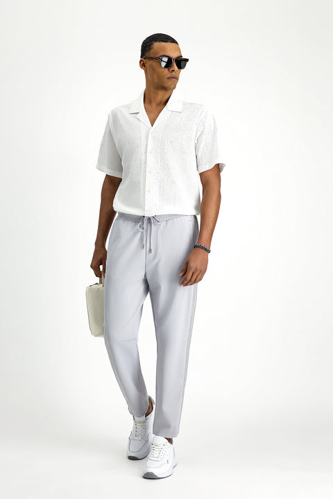 Açık Gri Likralı Sweatpant / Eşofman Altı