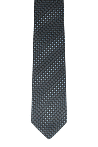  Orta Antrasit Mikro Desenli Kravat