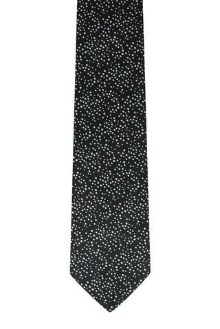  Siyah Mikro Desenli Kravat