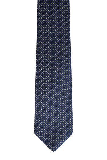  Koyu Antrasit Desenli Kravat