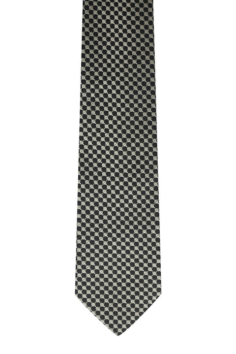 Orta Kahve Desenli  Kravat