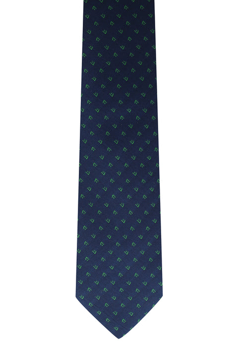 Lacivert Desenli Kravat