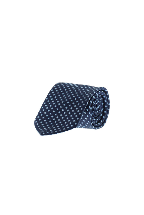 Navy Patterned Tie