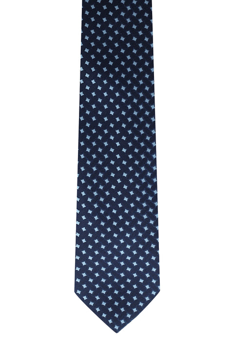 Navy Patterned Tie