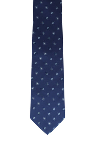  Lacivert Desenli Kravat-Ki??l?