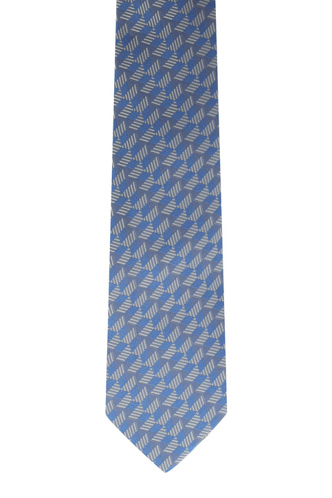 Açık Mavi Desenli  Kravat