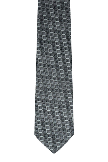  Orta Antrasit Desenli Kravat