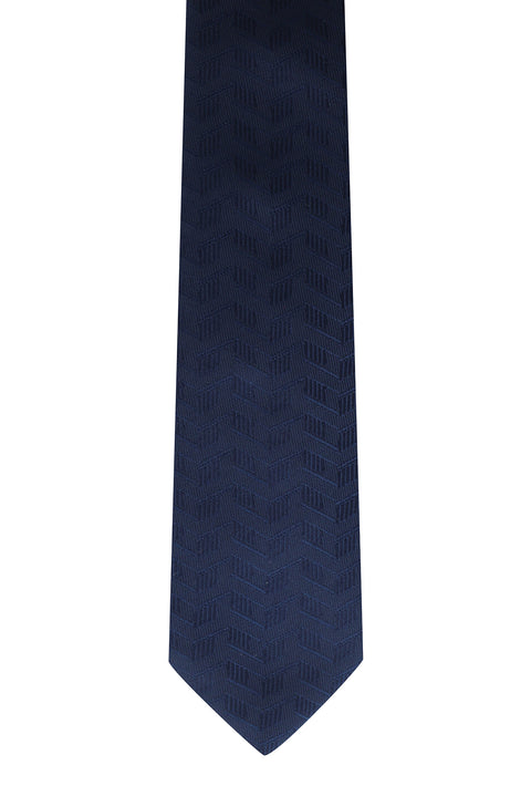 Lacivert Desenli Kravat