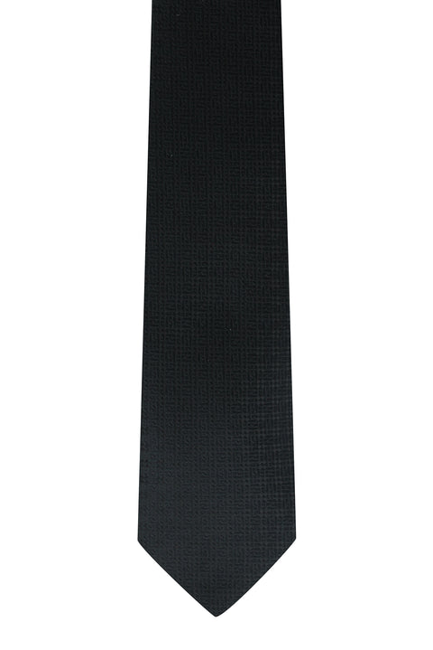 Black Patterned Tie