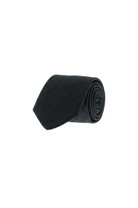Black Patterned Tie