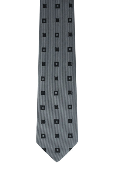 Orta Füme Desenli Kravat