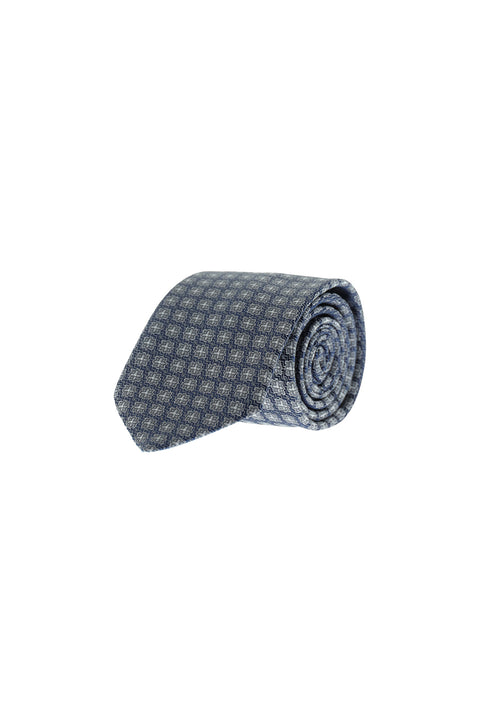 Medium Grey Patterned Tie