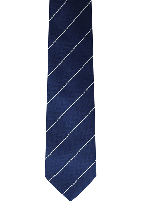 Navy Striped Tie