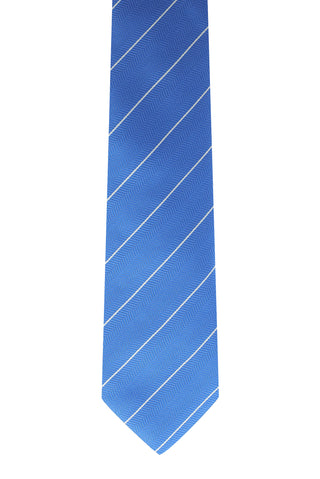  Açık Mavi Çizgili Kravat