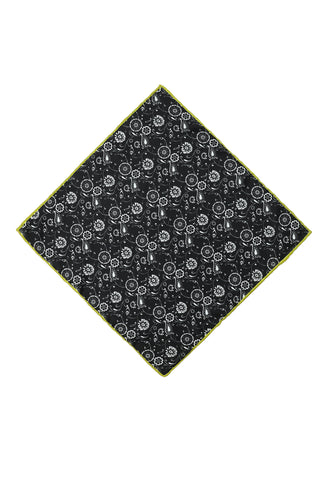  Siyah Desenli Mendil