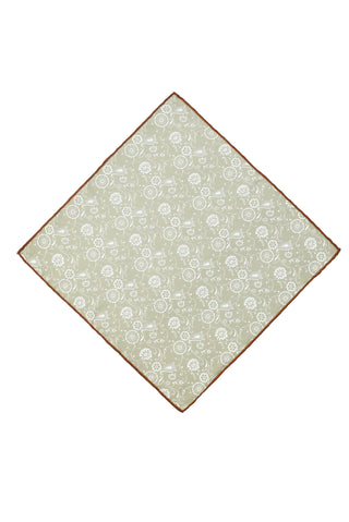  Açık Bej Desenli Mendil