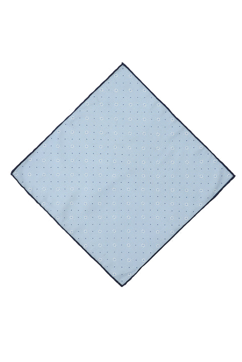 Açık Mavi Desenli Mendil