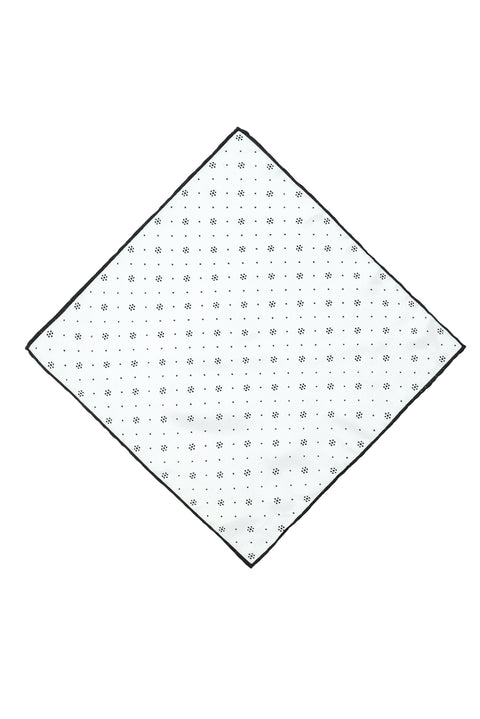 White Patterned Handkerchief