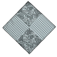 Orta Gri Desenli Mendil