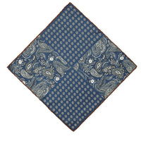 Koyu Lacivert Desenli Mendil