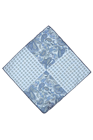  Açık Mavi Desenli Mendil