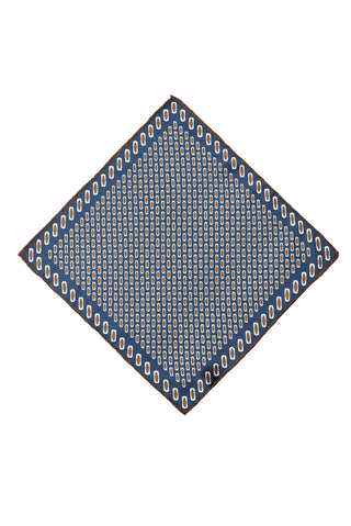  Koyu Lacivert Desenli Mendil