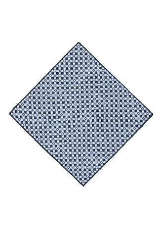  Açık Mavi Desenli Mendil