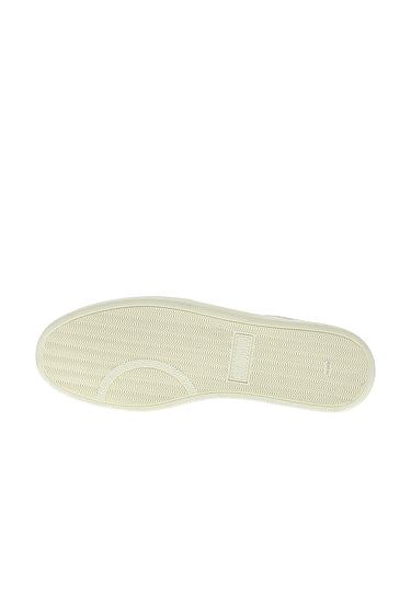 Krem Sneaker Deri Ayakkabı